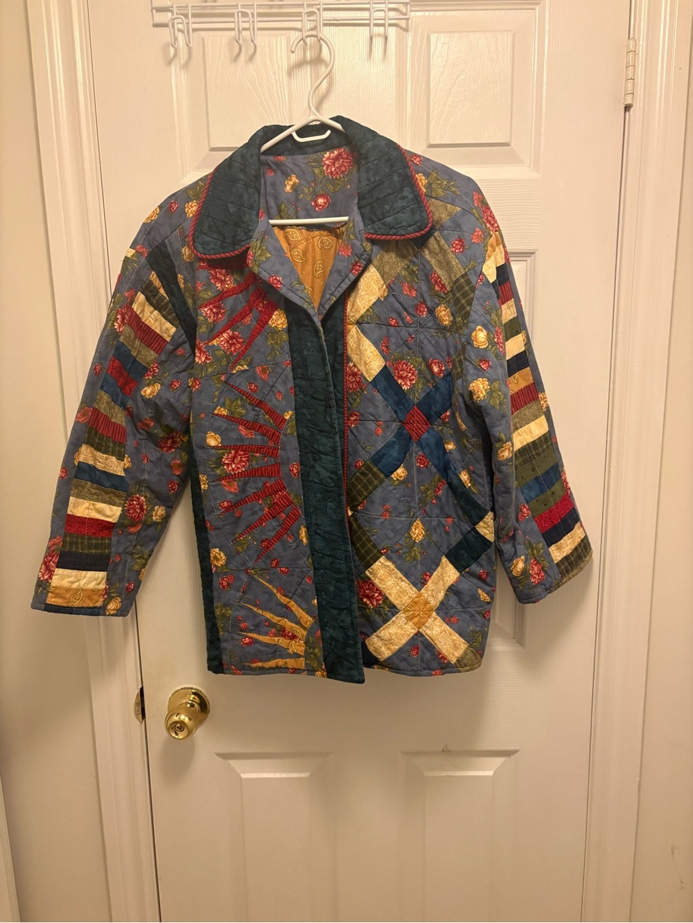 Quilted Patchwork Jacket - Multicolor - Picture 8 of 11